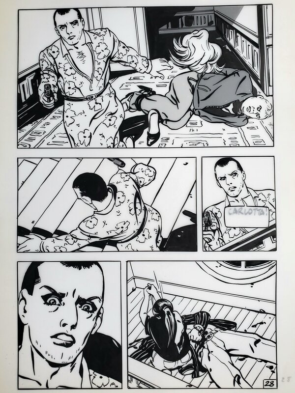 CARLOTTA par Alex Varenne - Planche originale