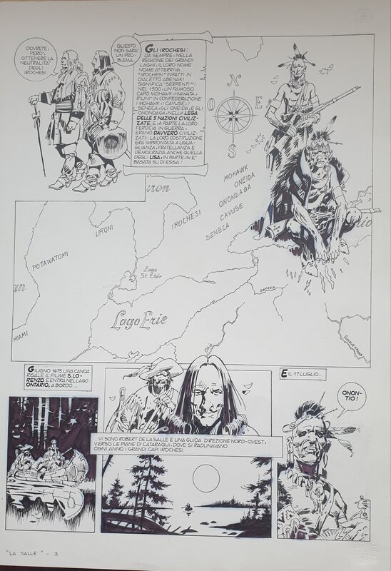 Renzo Calegari, René Robert de la Salle - Planche originale