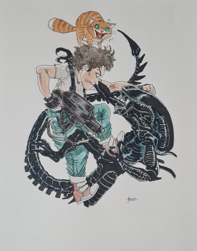 Ch-Alien ? by Boulet - Original Illustration
