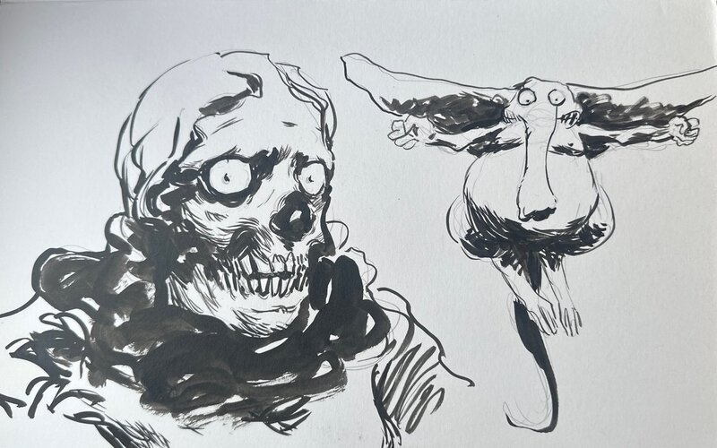 Gabriel Delmas, Le Mouton chien manchot - Illustration originale