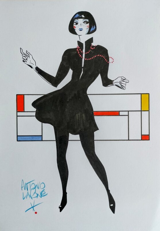 Donna 2 par Antonio Lapone - Illustration originale
