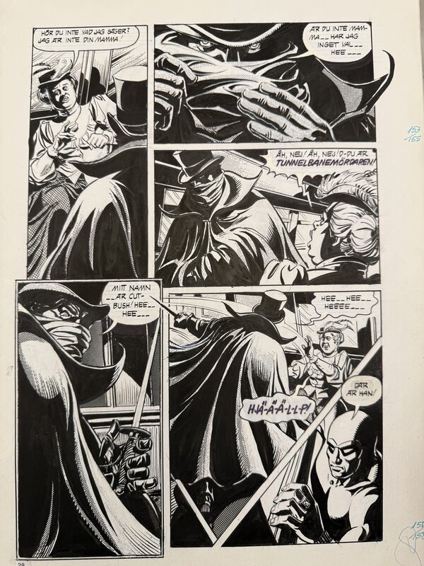 César Spadari, Lee Falk, Phantom vs Jack The Ripper - Planche originale