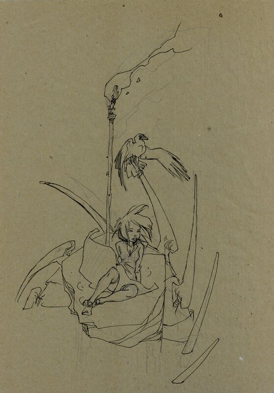 Orane par Claire Wendling - Illustration originale