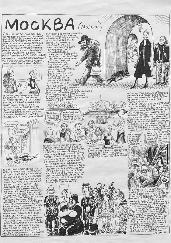 For sale - Georges Wolinski, 2010 - De Paris à Istanbul :  Moscou - Comic Strip