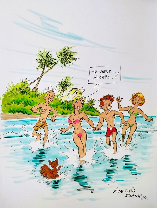 Dany, Spirou et la Gorgone bleue - Dédicace