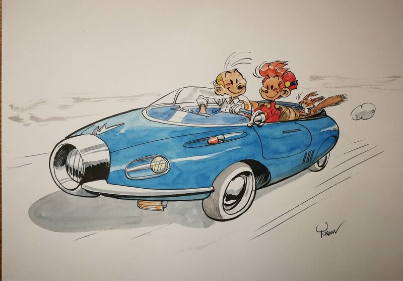 Yoann, Spirou Turbotraction 1 - Original Illustration