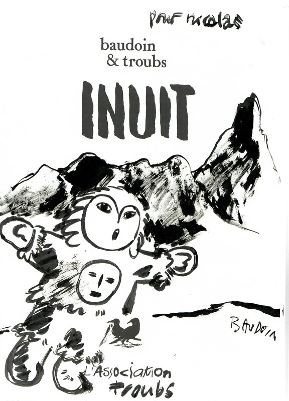 Inuit by Edmond Baudoin - Sketch