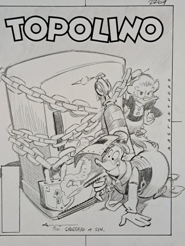 Corrado Mastantuono, Topolino - Nonna Papera e Ciccio - Couverture originale