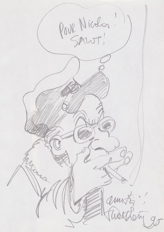 François Walthéry, Dédicace dans Natacha - Dédicace