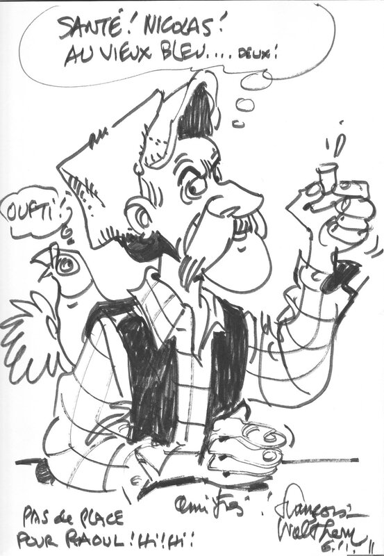 Le Vieux Bleu par François Walthéry - Dédicace