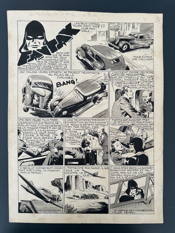 For sale - Planche Originale Bob Roc 