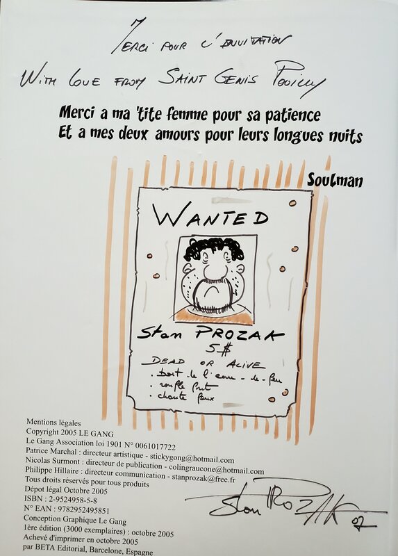 Soulman, Stan Prozak, LES CHALLENGERS DE LA DERNIERE CHANCE	T1 MINT JULEPS POUR TOUS - Dédicace