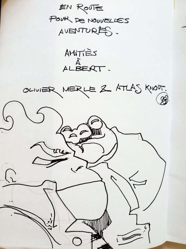 Olivier Merle, ATLAS KNOUT   T2 LA FILLE DE MATA-HARI - Dédicace