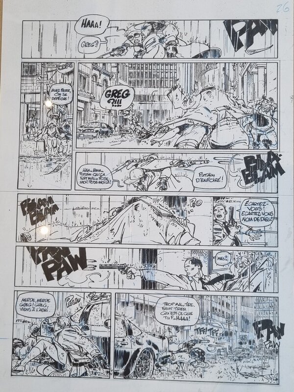 En vente - Destins-Déshonneurs par Gilles Mezzomo, Frank Giroud - Planche originale