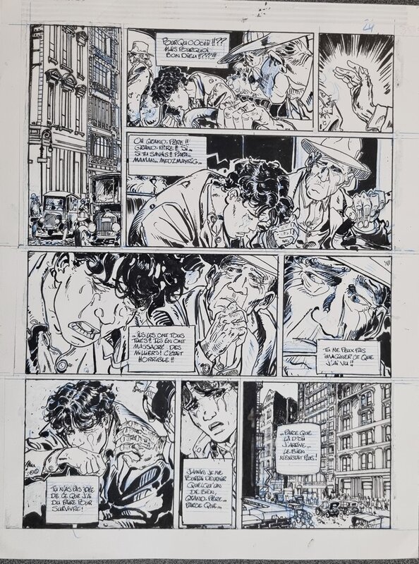 En vente - Gilles Mezzomo, Frank Giroud, Le décalogue , les Fleury Nadal - Missak - Planche originale