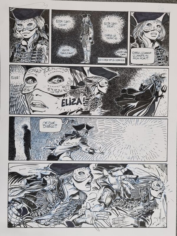 En vente - Gilles Mezzomo, Stéphane Piatzszek, Les maîtres des îles - Planche originale