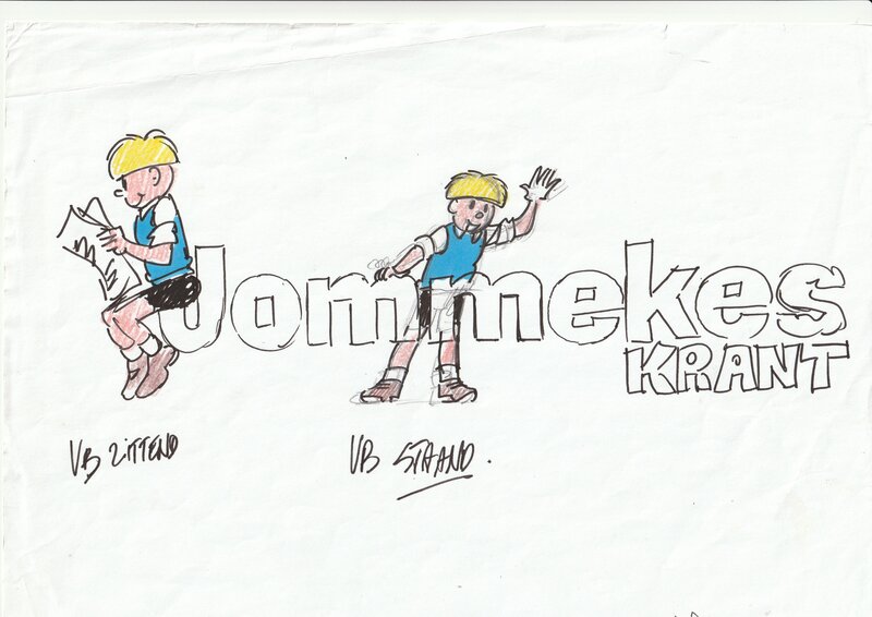 Logo Jommekeskrant par Gerd Van Loock - Planche originale
