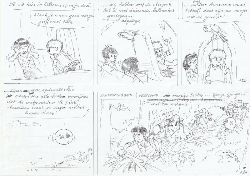 Edwin Wouters, Jommeke 306: Rubberman - Planche originale