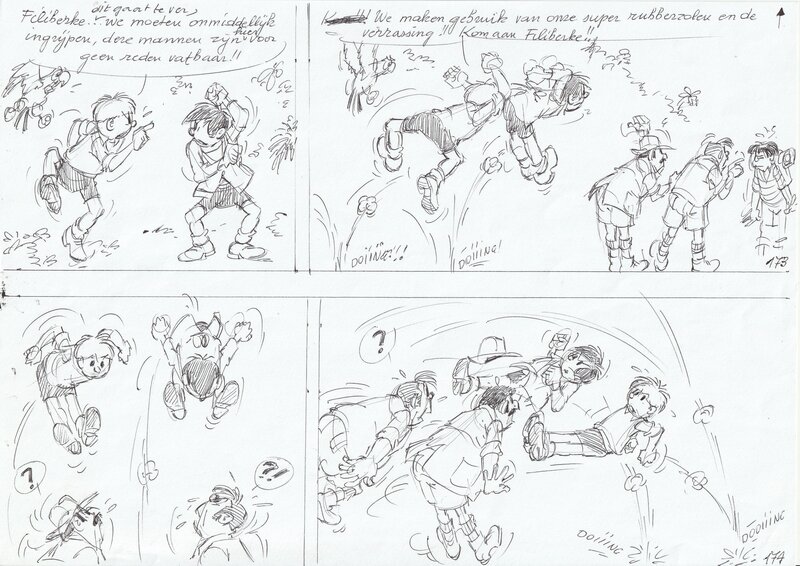 Edwin Wouters, Jommeke 306: Rubberman - Comic Strip