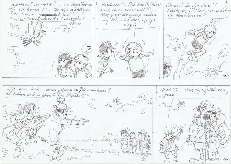 Edwin Wouters, Jommeke 306: Rubberman - Planche originale