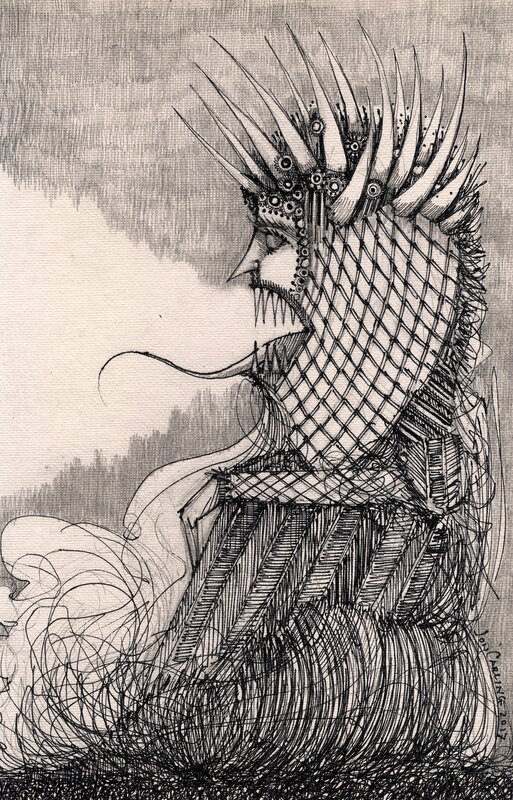For sale - Le Brouillard by Jon Carling - Original Illustration