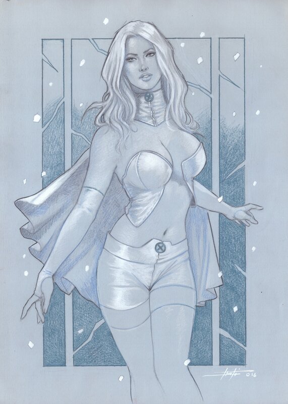 For sale - Emma Frost by Luca Strati - Original Illustration