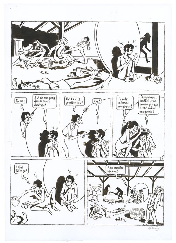 Peau d'homme par Zanzim - Planche originale