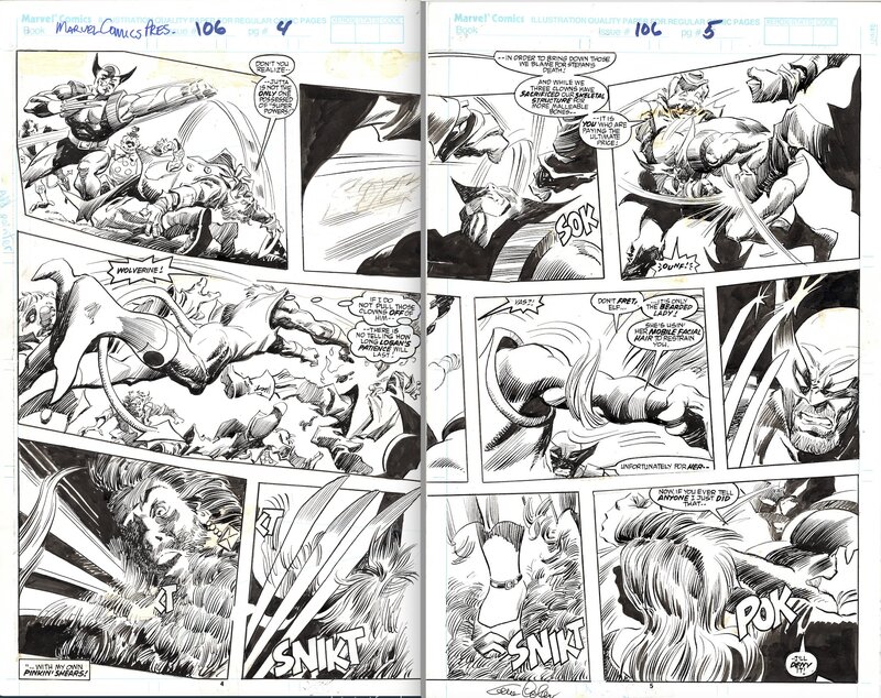 For sale - Gene Colan, Al Williamson, Scott Lobdell, Marvel Comics Presents #106 [Male Bonding pt. 6] All Out Or All In - Comic Strip