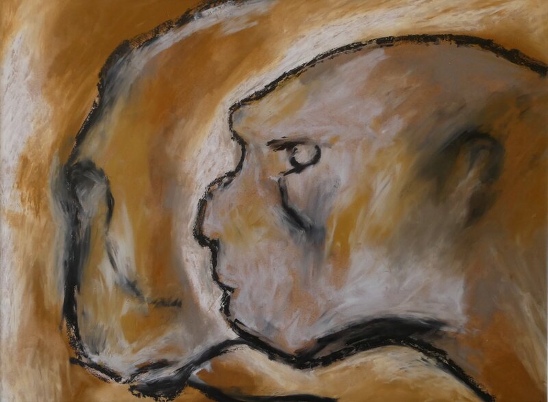En vente - Stéphane Dubois, Pastel sauvage 2022 10 08 - Œuvre originale
