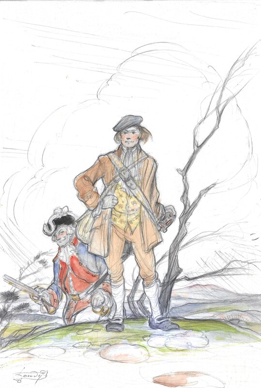 Jacques Laudy, Yves Duval, Sketch David Balfour - Sketch