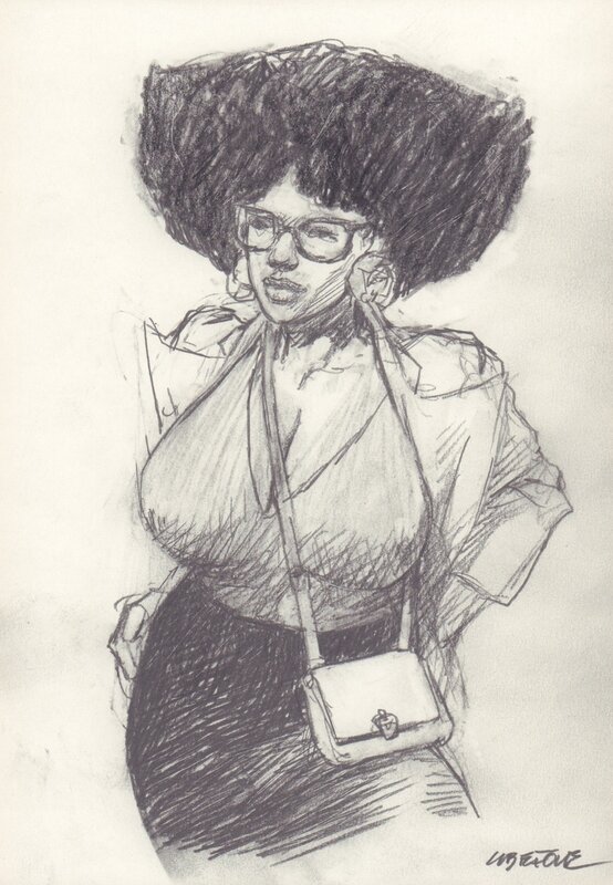 For sale - Tanino Liberatore, Portrait de femme 09 - Original Illustration