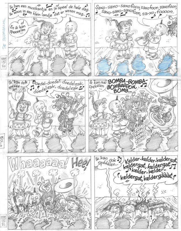 Mieleke Melleke Mol par Dirk Stallaert, Urbanus - Planche originale