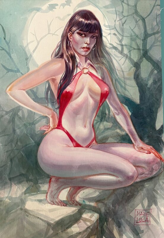 Vampirella by Mauro de Luca - Original Illustration