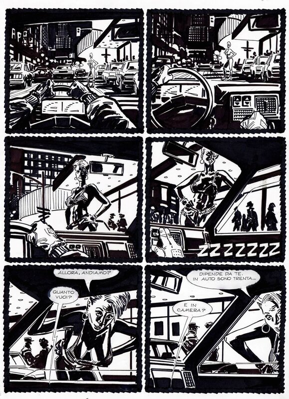 Vannini, Julia#1, gli occhi dell’abisso, planche n°87, 1998. - Planche originale