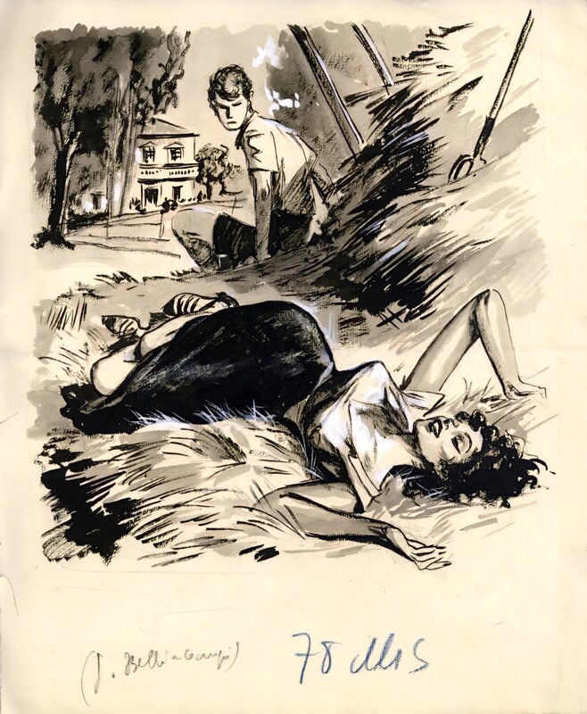 Martine à la ferme par Gastone Bellincampi, Belli - Illustration originale