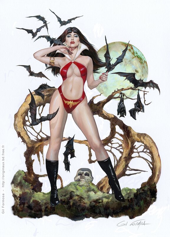 Vampirella by Gil Formosa - Original Illustration