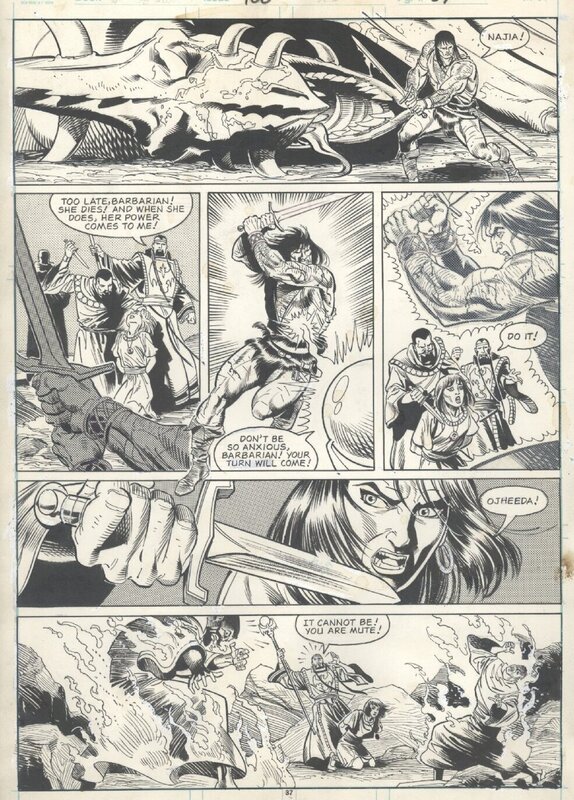 Todd Smith, Don Hudson, Doug Murray, Savage Sword of Conan - The power of honor - T188 p37 - Comic Strip