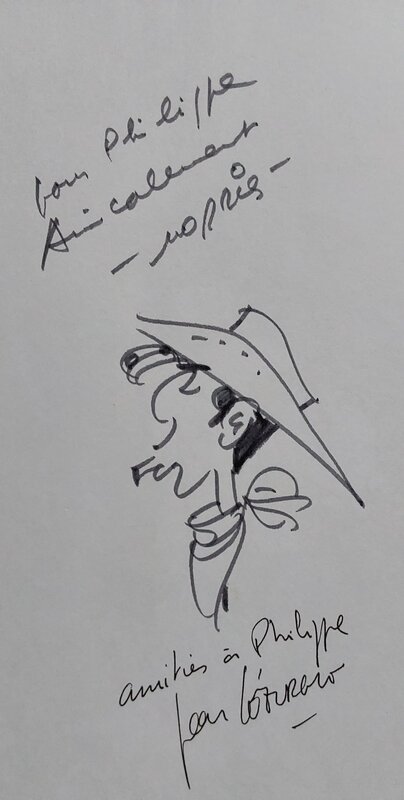 Morris, Jean Léturgie, Lucky Luke : Le Klondike - Dédicace