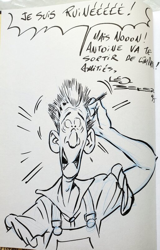 Léo Beker, LES TRIBULATIONS DE LOUISON CRESSON   T4 LE TRAIN FANTÔME - Dédicace