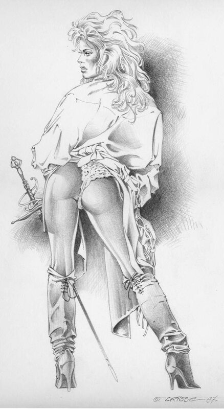 Guerrière by Crisse - Original Illustration