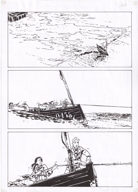 For sale - Trois éclats blancs by Bruno Le Floc'h - Comic Strip