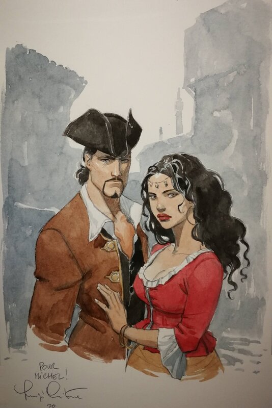 Le Scorpion & Méjaï by Luigi Critone - Original Illustration