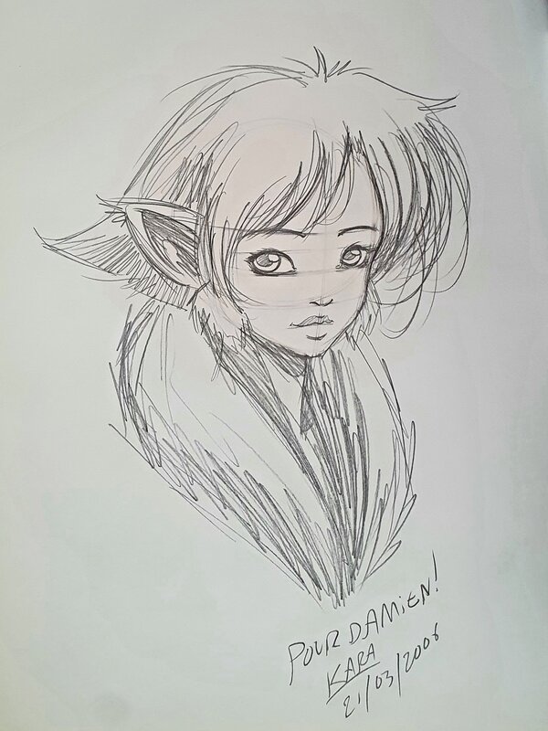 Kara- Le miroir des Alices T1 - Dédicace - Sketch