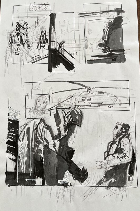 En vente - Sean Murphy, Œuvre originale Batman - Planche originale