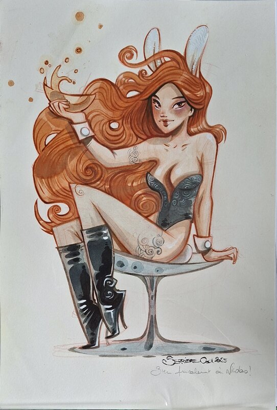 Bunny Playboy by Ood Serrière - Original Illustration