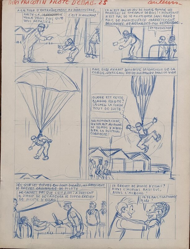 Pierre Lacroix, Original Bibi Fricotin - Comic Strip