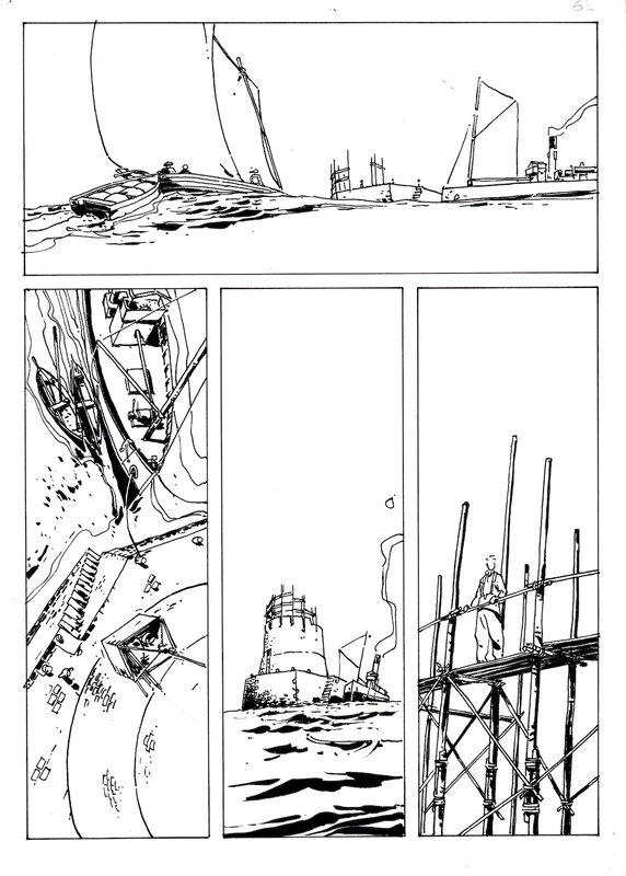 For sale - Trois éclats blancs by Bruno Le Floc'h - Comic Strip