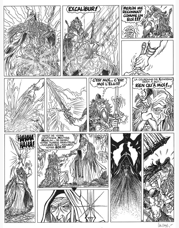 For sale - Philippe Luguy, Planche originale PERCEVAN - Comic Strip