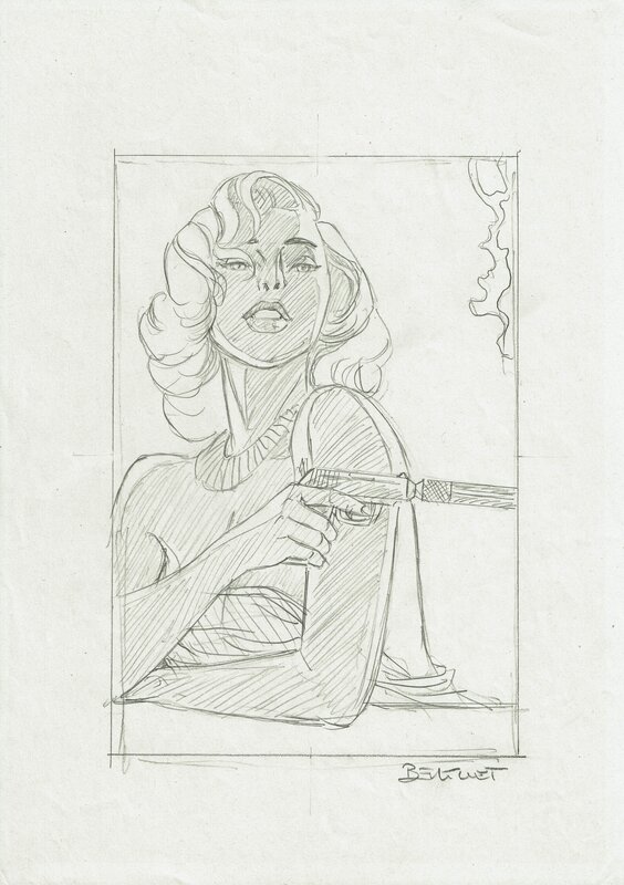 Berthet - Crayonné - Original art