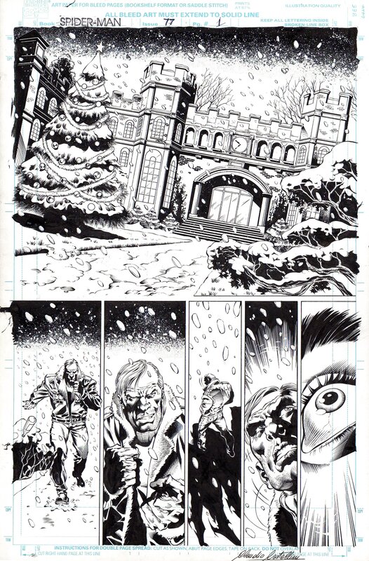 Claudio Castellini, Bud Larosa, Howard Mackie, Spiderman #77, pag.1 - Comic Strip